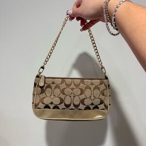 vintage coach gold demi bag